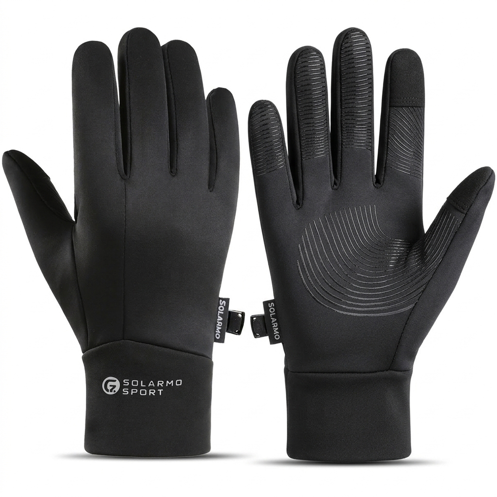 Cycling Gear Weather - Rękawice zimowe dla mężczyzn, rękawice dotykowe