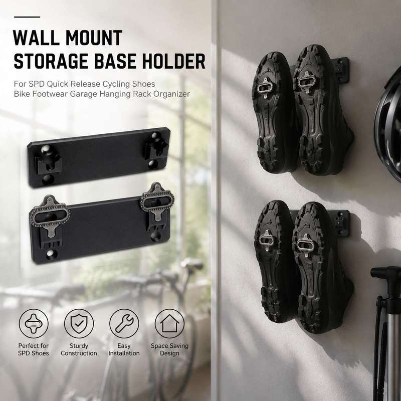 Cycling Gear Wall Hanger - Uchwyt ścienny do przechowywania butów rowerowych