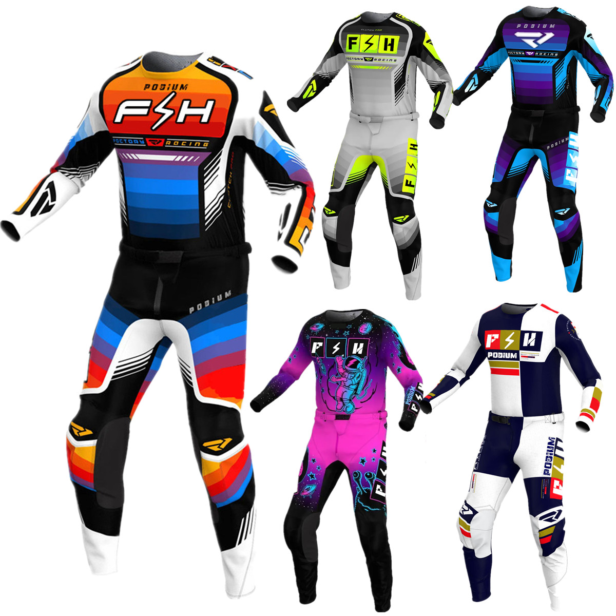 Cycling Gear Kit - Zestaw Koszulki FH 2024 Zestaw MX