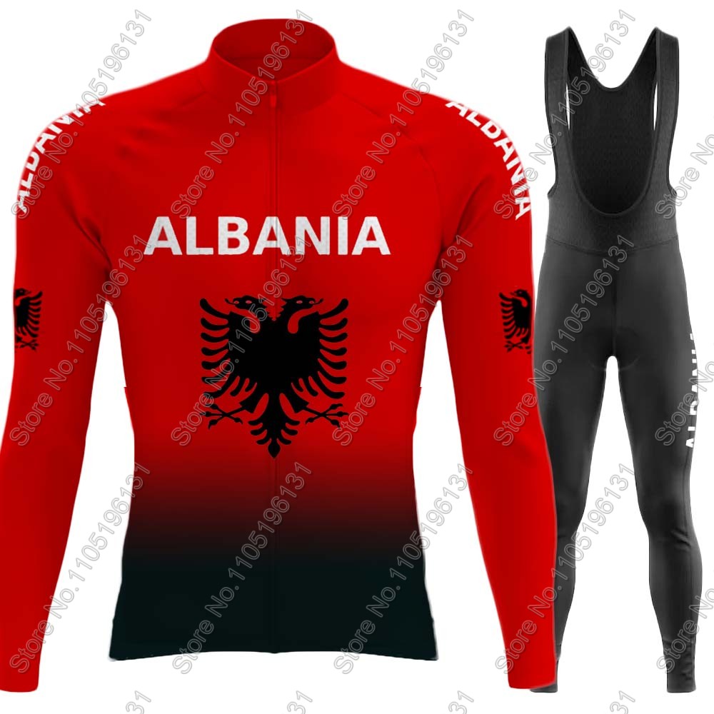Cycling Gear Brands - Zestaw kolarski Reprezentacji Albanii 2026, koszulka