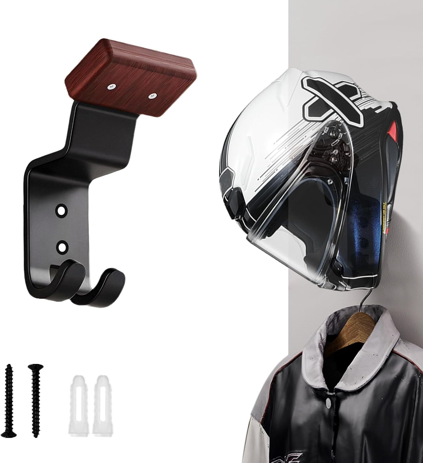 Uchwyt ścienny na kask motocyk – Cycling Gear Wall Hanger recenzja i cena
