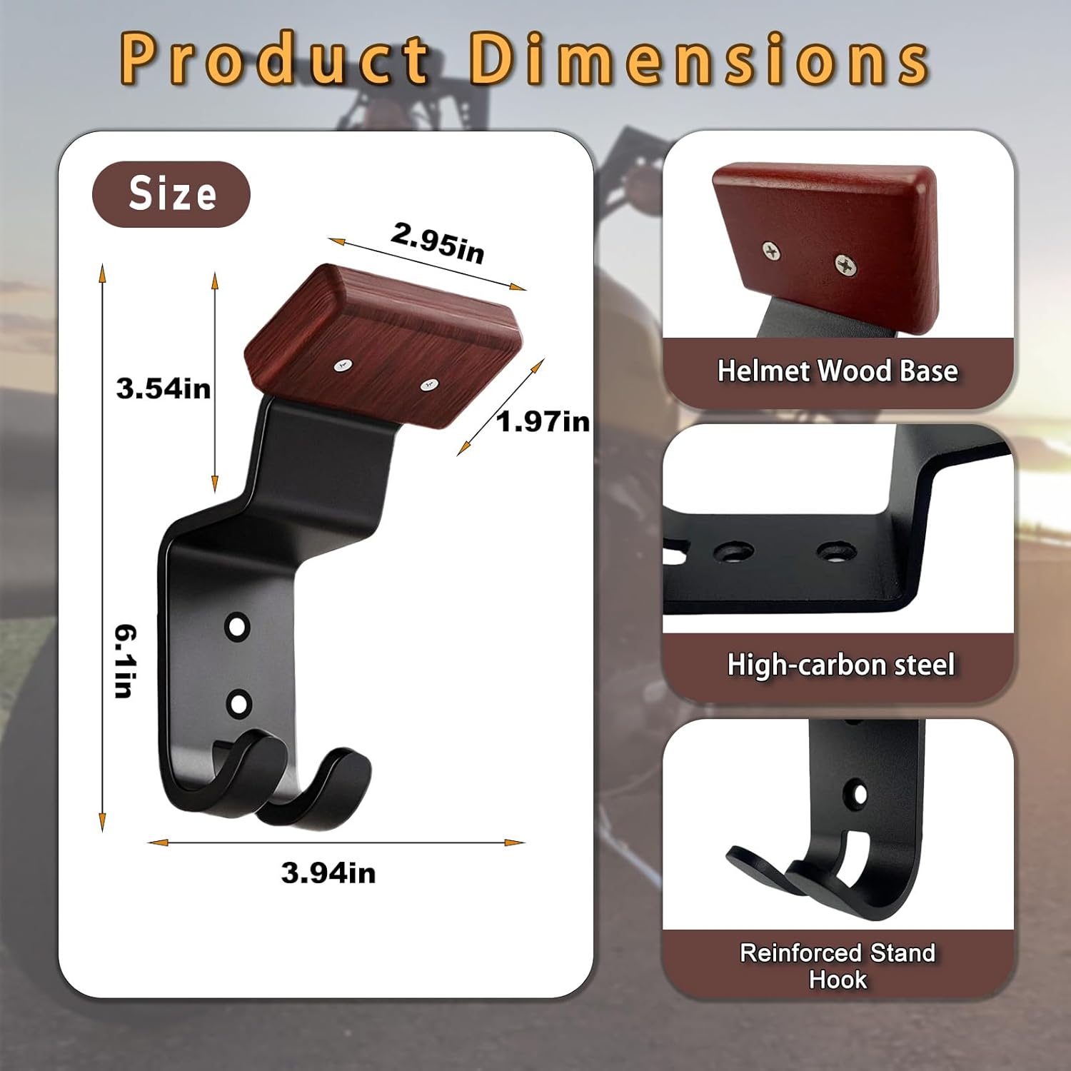Uchwyt ścienny na kask motocyk – Cycling Gear Wall Hanger recenzja i cena